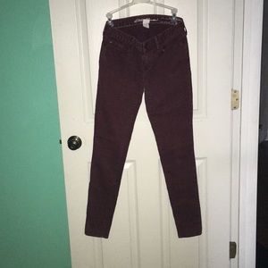 Maroon Jeans